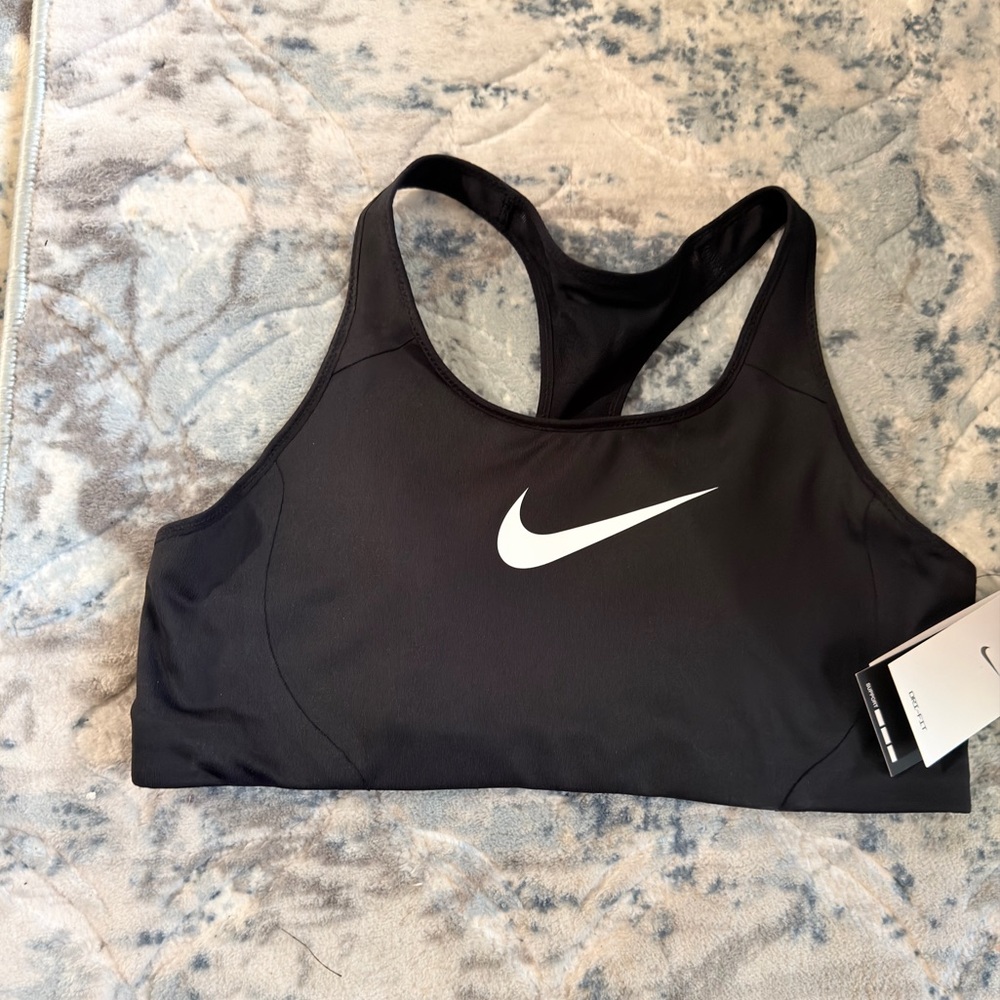 Nike Women's Black and White Sports Bra